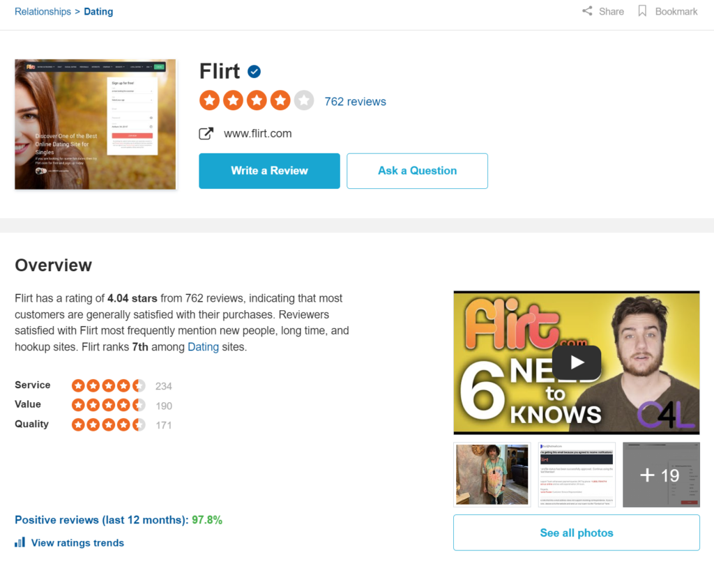 Flirt.com Reviews